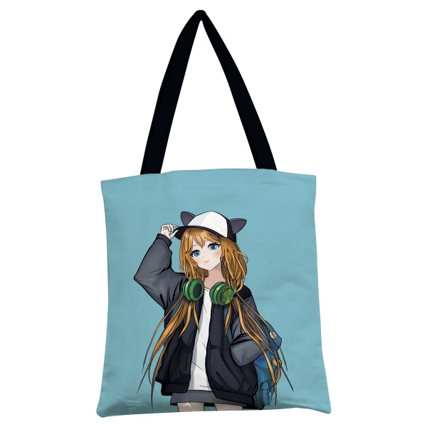Сумка-шоппер Арт и Дизайн "AnimeGirl", 35*42см, хлопок 353765 0432.157