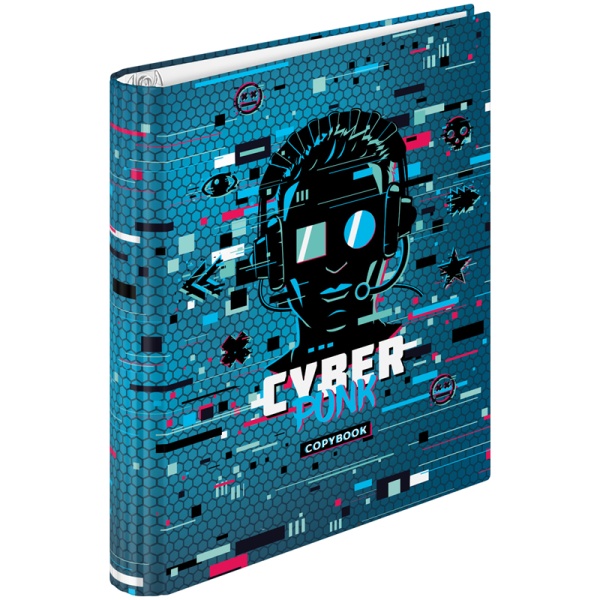 Тетрадь на кольцах А5, 120л., 7БЦ, ArtSpace "Стиль. Cyber Pank", глянцевая ламинация ТК120_39528 321621