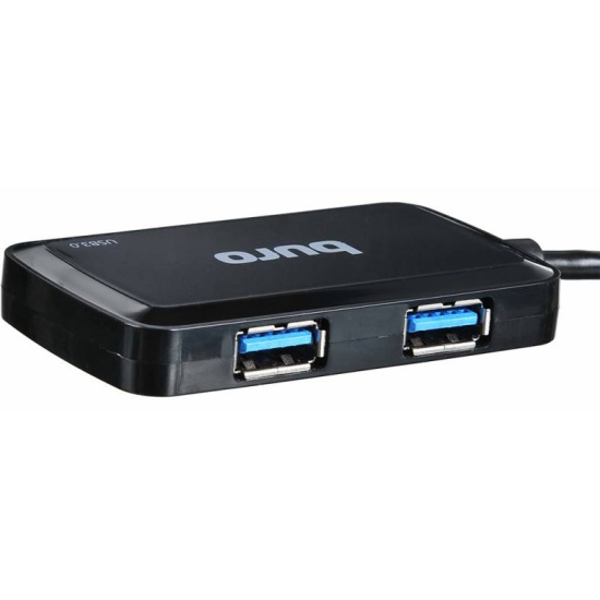 Разветвитель USB 3.0 Buro BU-HUB4-U3.0-S 4порт. черный